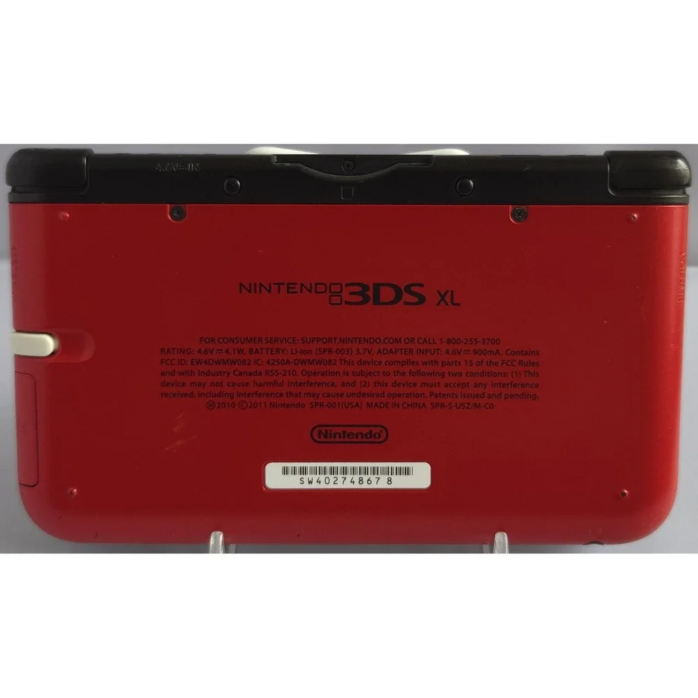Nintendo 3DS XL CIB - Red/Black - 32GB - Tested - All Inserts - Excellent